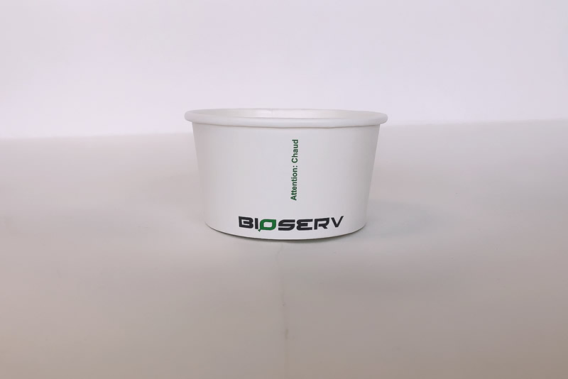 12oz. White Bioserv Soup Cup BPI